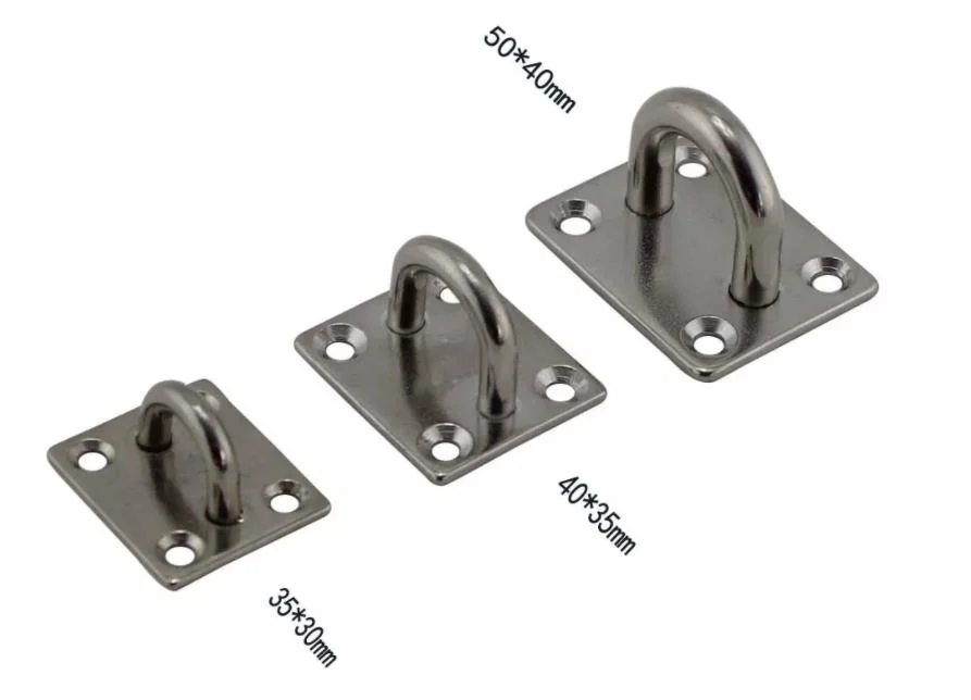 Stainless Steel Pad Eye Plate for Boat Accessories.